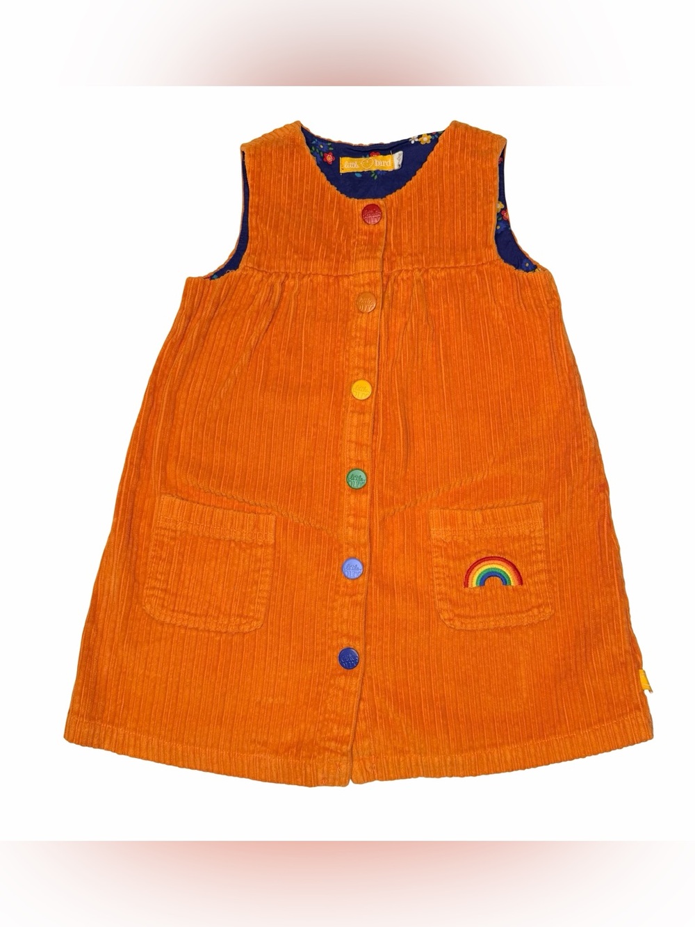Little Bird Cord Rainbow Jumper‎ Dress
